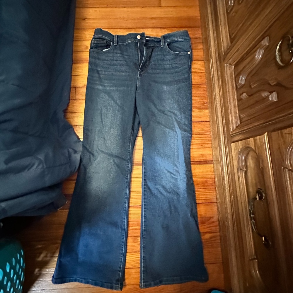 Jessica Simpson Blue Flare Wide Leg Jeans